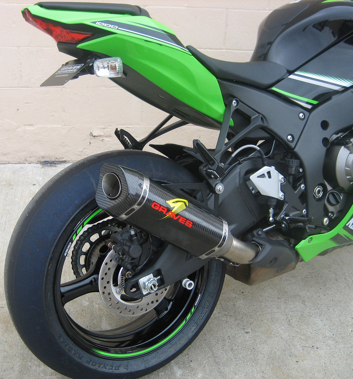 Mire  Graves Motorsports Kawasaki ZX10r Cat Back Carbon Exhaust System